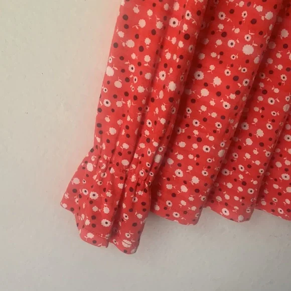 Boden Red Flare Cuff Jersey Top size 10 - Picture 6 of 8